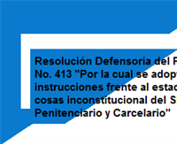 Resolución Defensoría del Pueblo No. 413